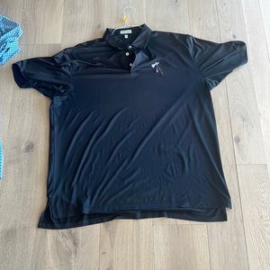 Peter Millar Golf shirt, Size Xl, color black